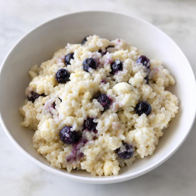 Blueberry and Egg White Rice Bites