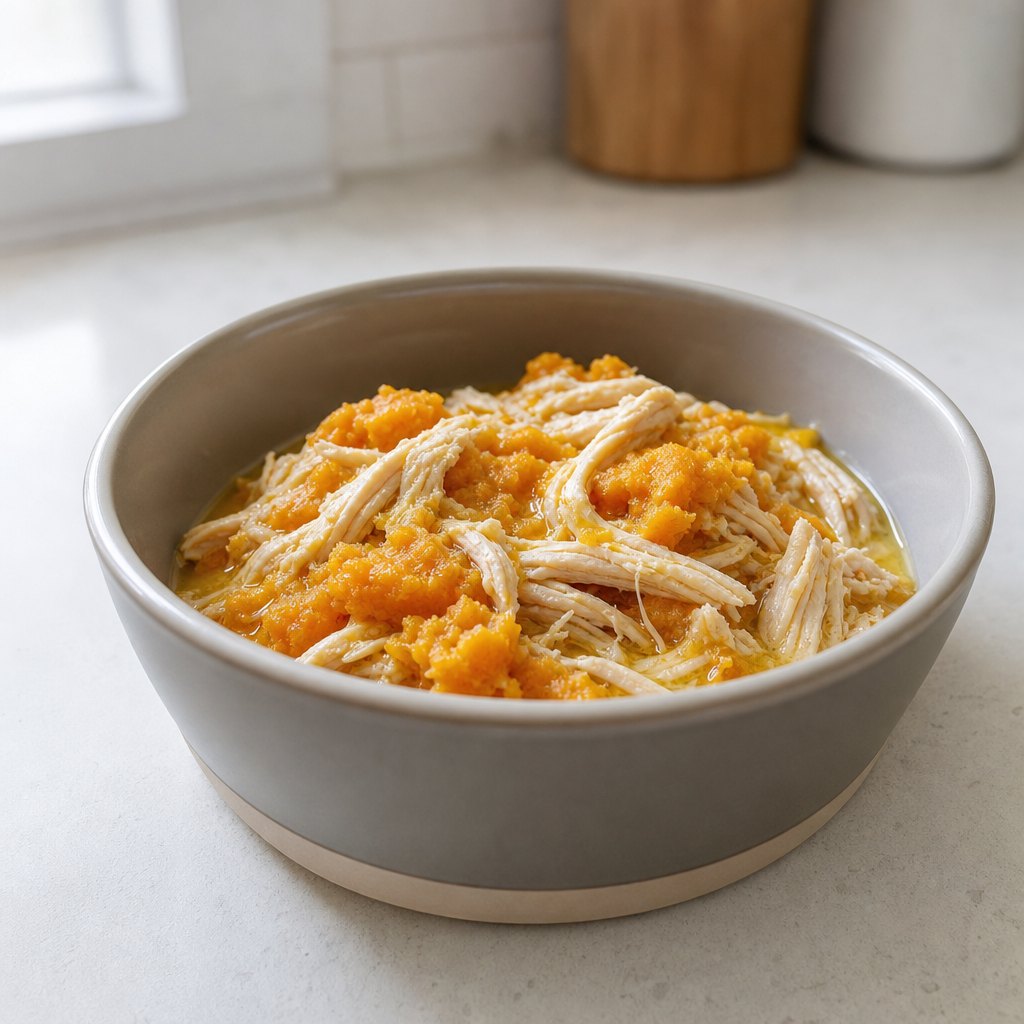 Chicken and Pumpkin Velvet Topper
