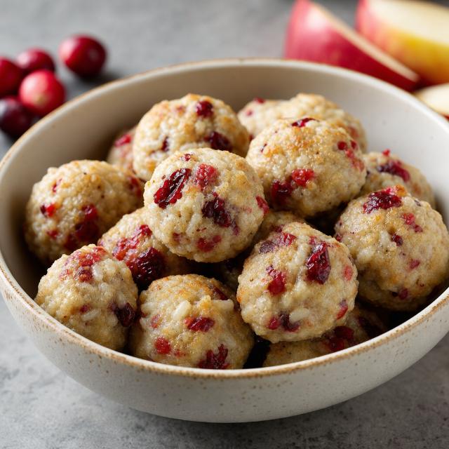 Cranberry and Apple Rice Bites