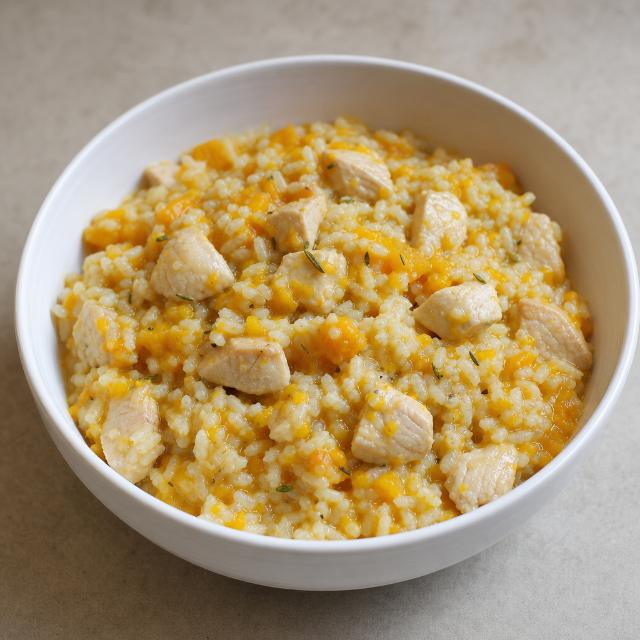 Golden Chicken, Rice & Pumpkin Comfort Bowl