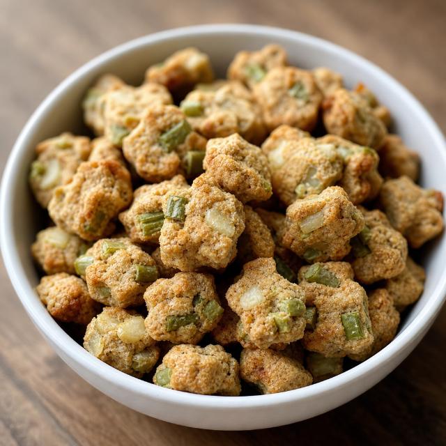 Green Bean and Pear Mini Treats