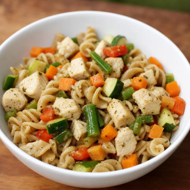 Kidney-Friendly Chicken Primavera Pasta