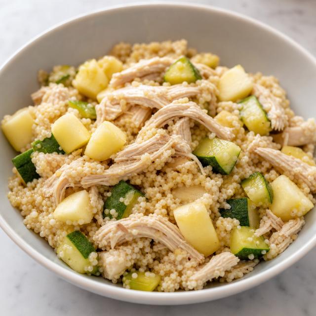 Kidney-Supportive Chicken with Couscous, Zucchini, and Apple