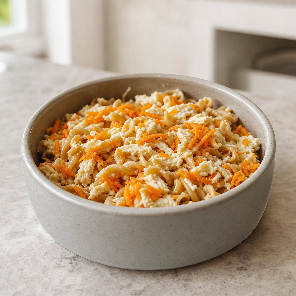 Silky Egg White and Carrot Pasta
