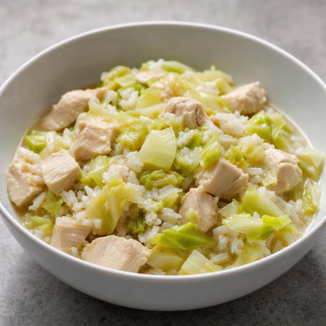 Sunday Chicken, Cabbage & Rice Dinner