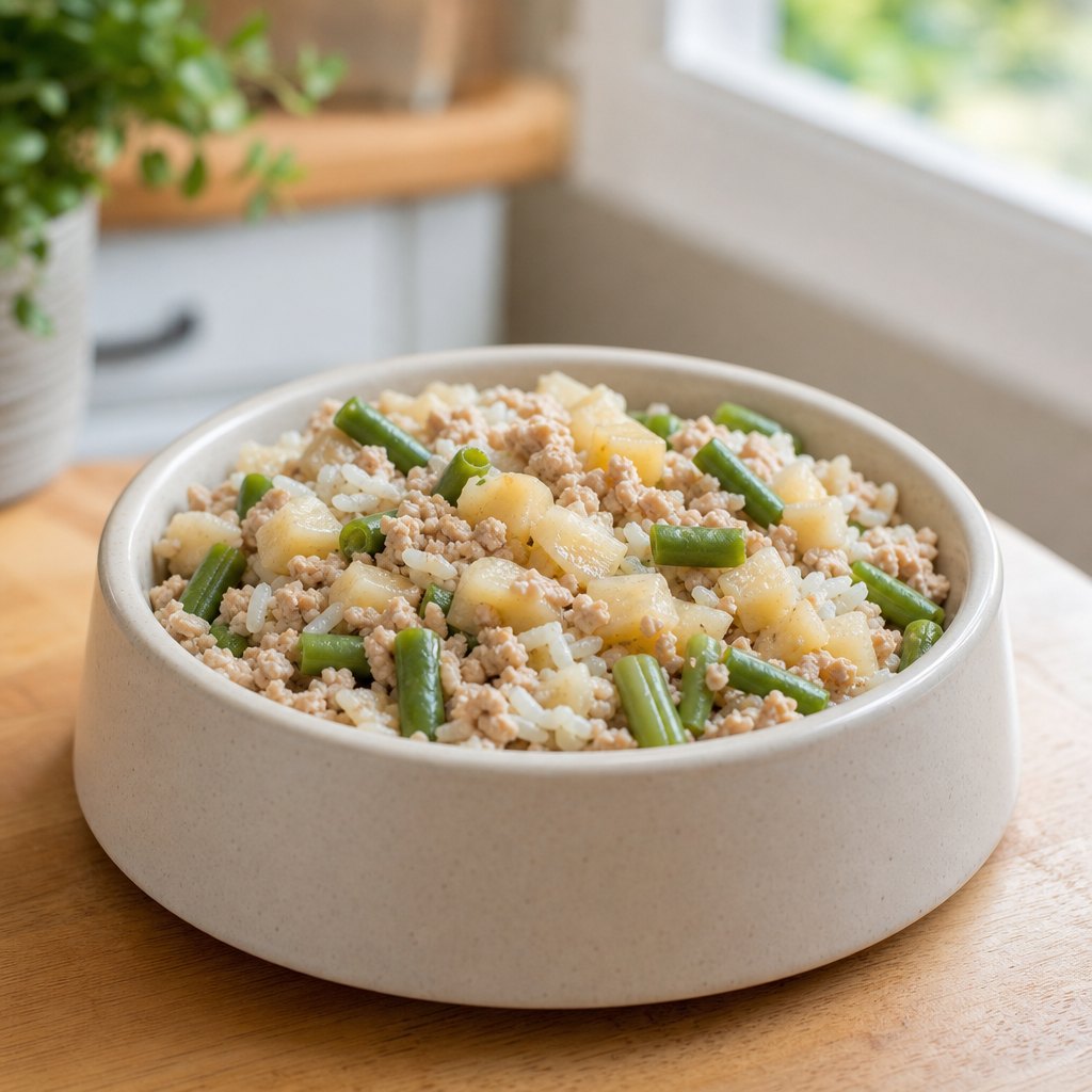 Turkey Pear and Green Bean Medley