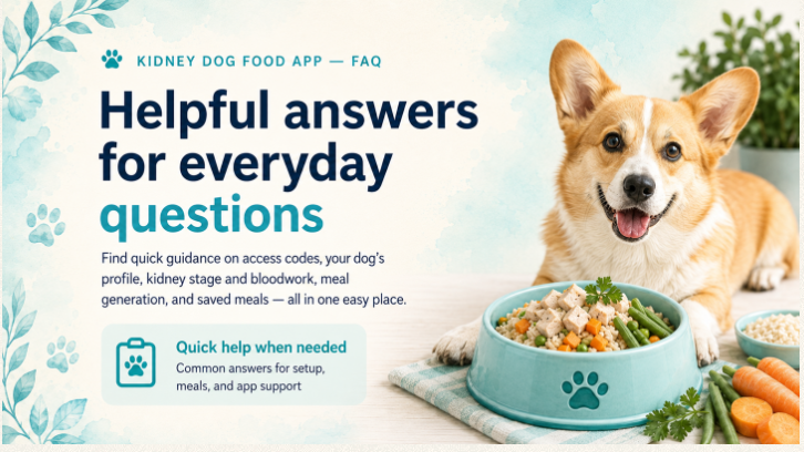 Kidney Dog Diet AI FAQ: helpful answers for everyday questions